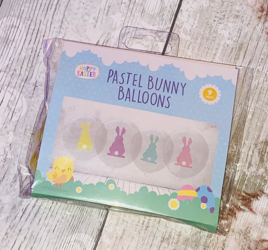 Hoppy Easter Pastel Bunny Balloons