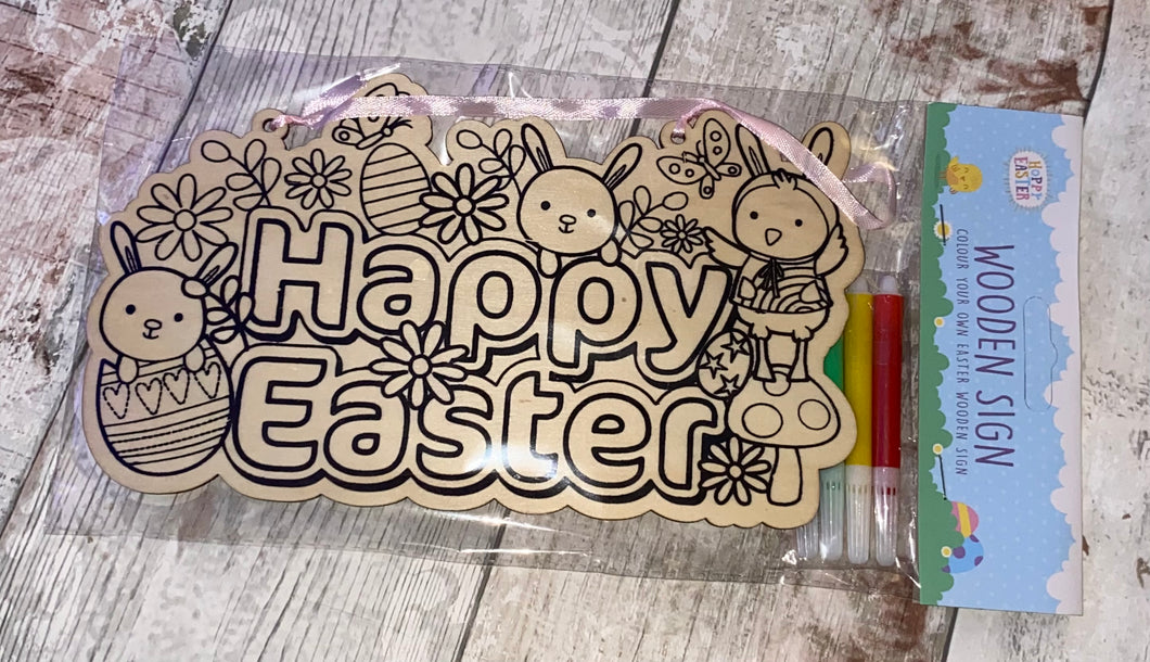 Colour Your Own Easter Sign