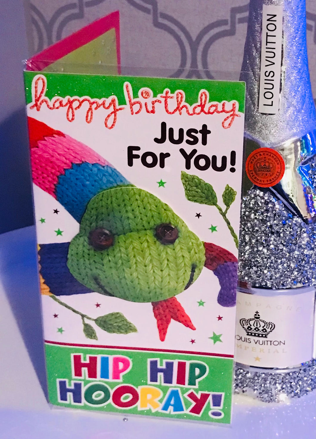 Just for you Snake Birthday Card