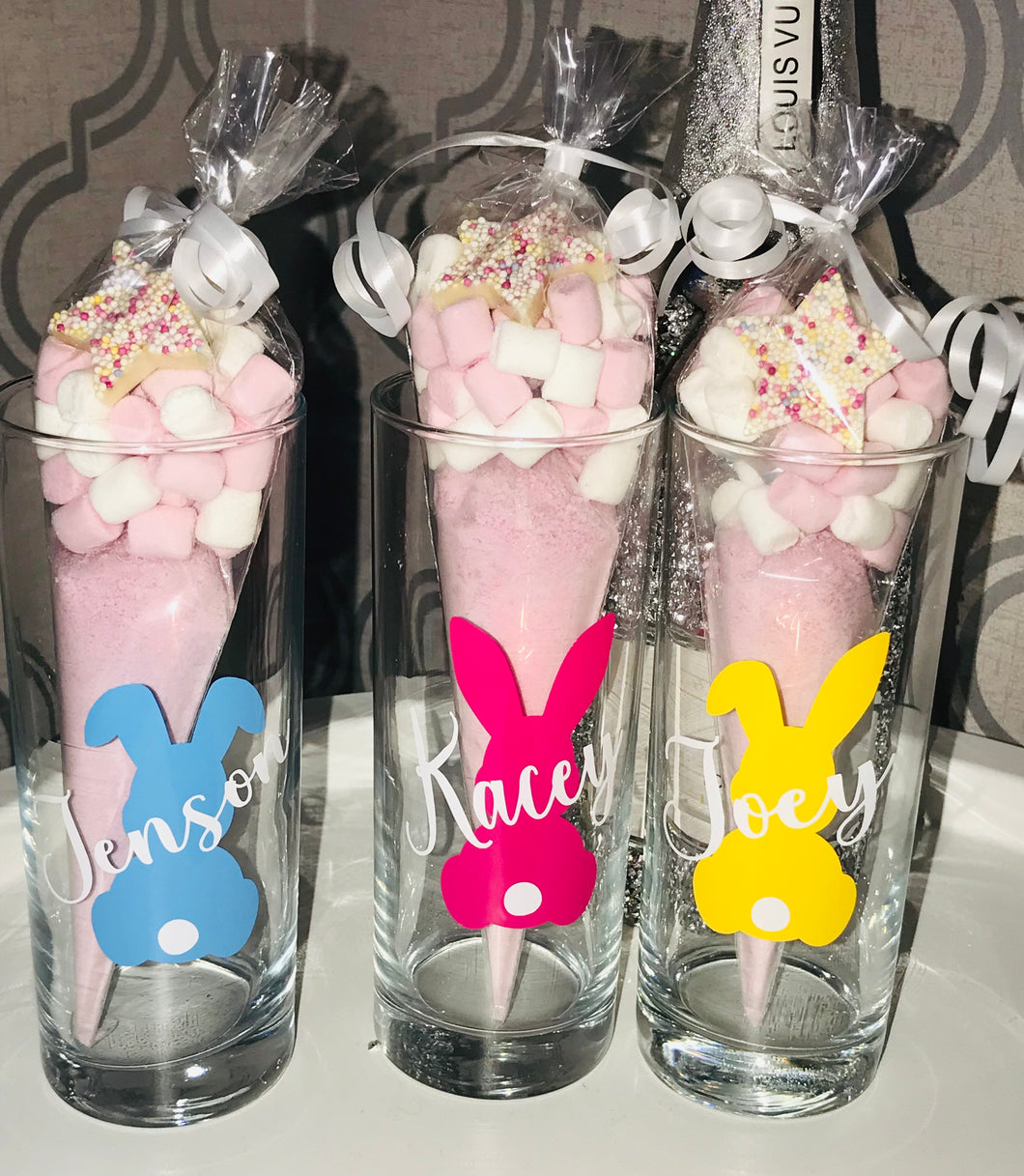 Personalised Easter Glass and milkshake cone