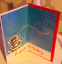 Load image into Gallery viewer, Happy Birthday Friend Zebra Birthday Card
