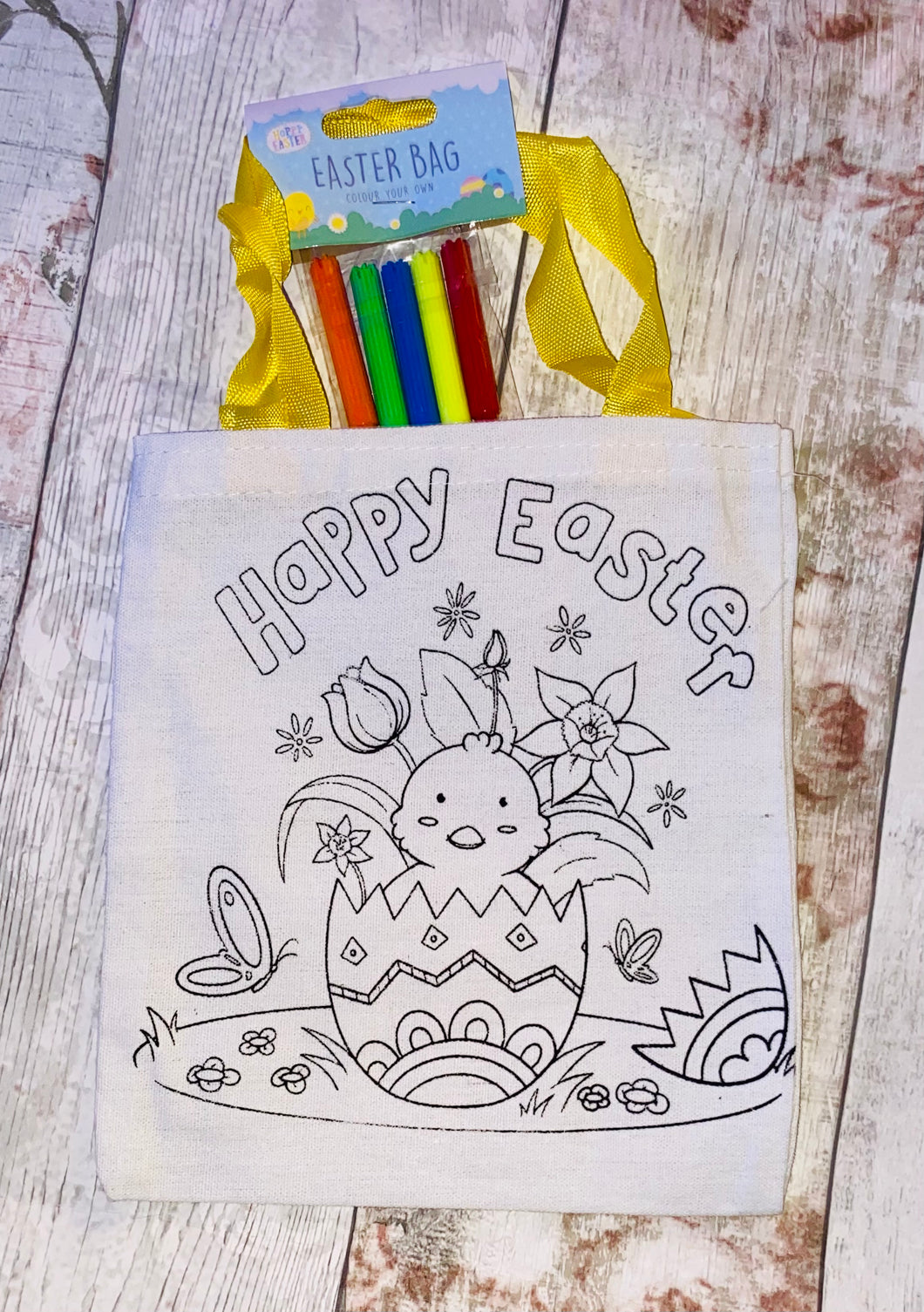 Colour Your Own Easter Bag