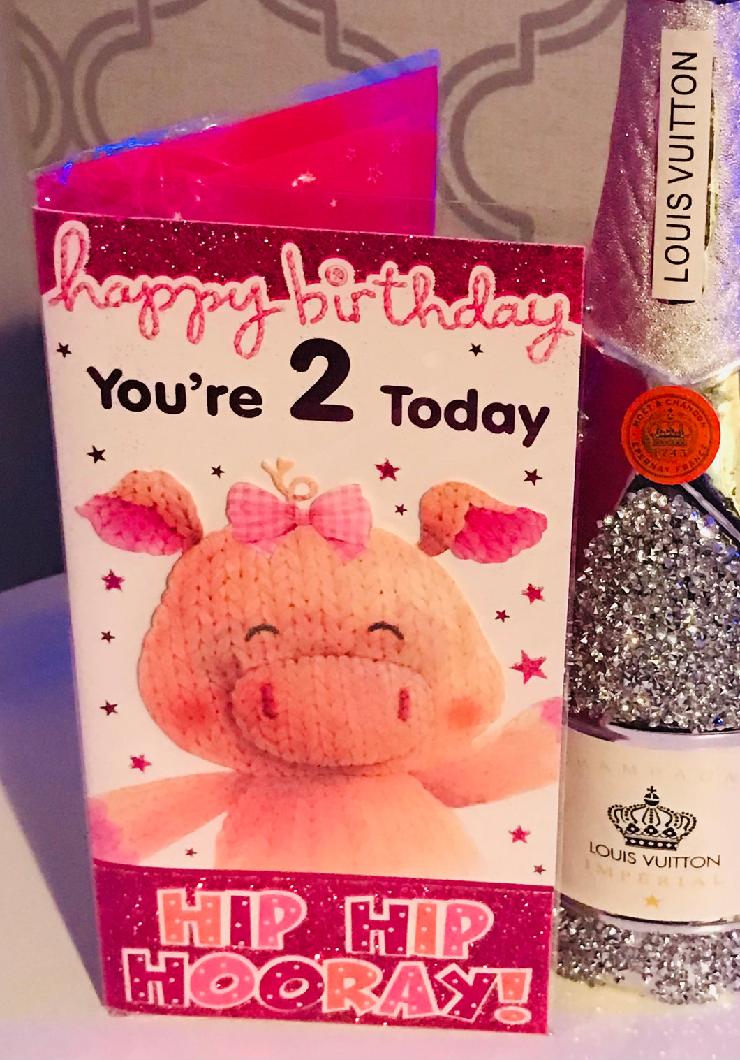 Girls 2nd Piggy Birthday Card