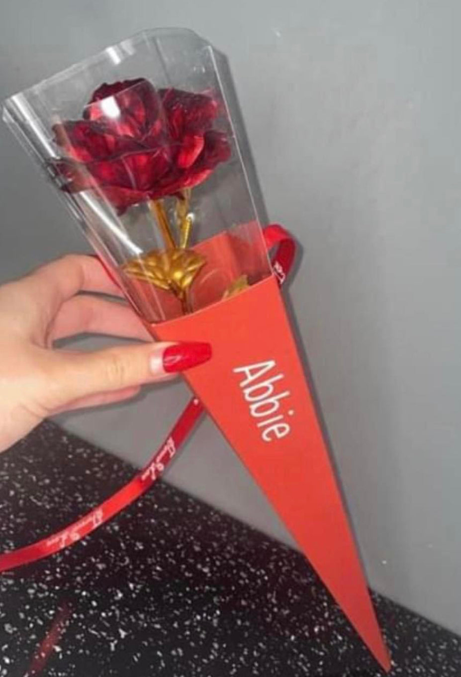❤️ Valentine’s Day 24 carat gold plated box rose❤️