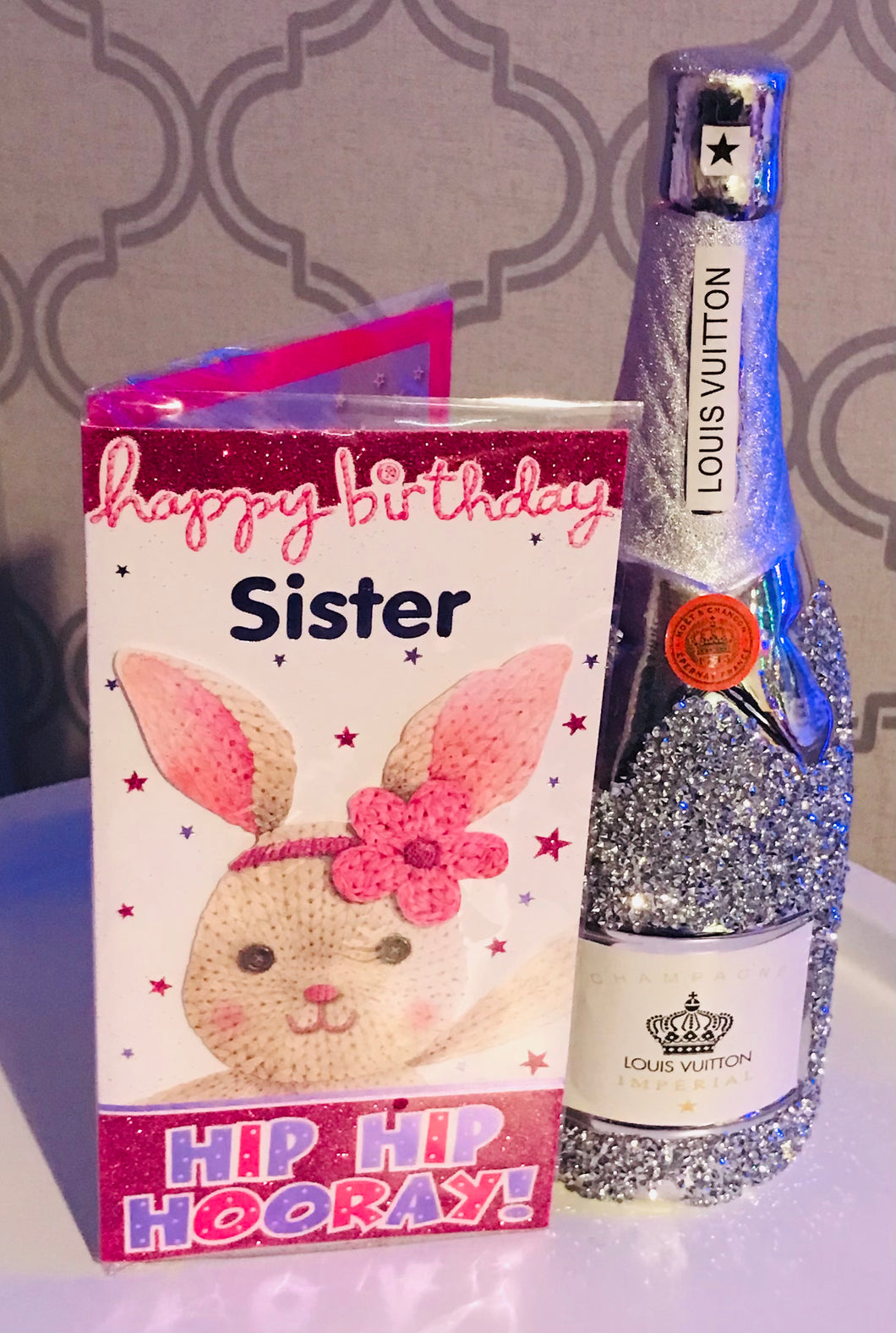 Sister Bunny Birthday Card