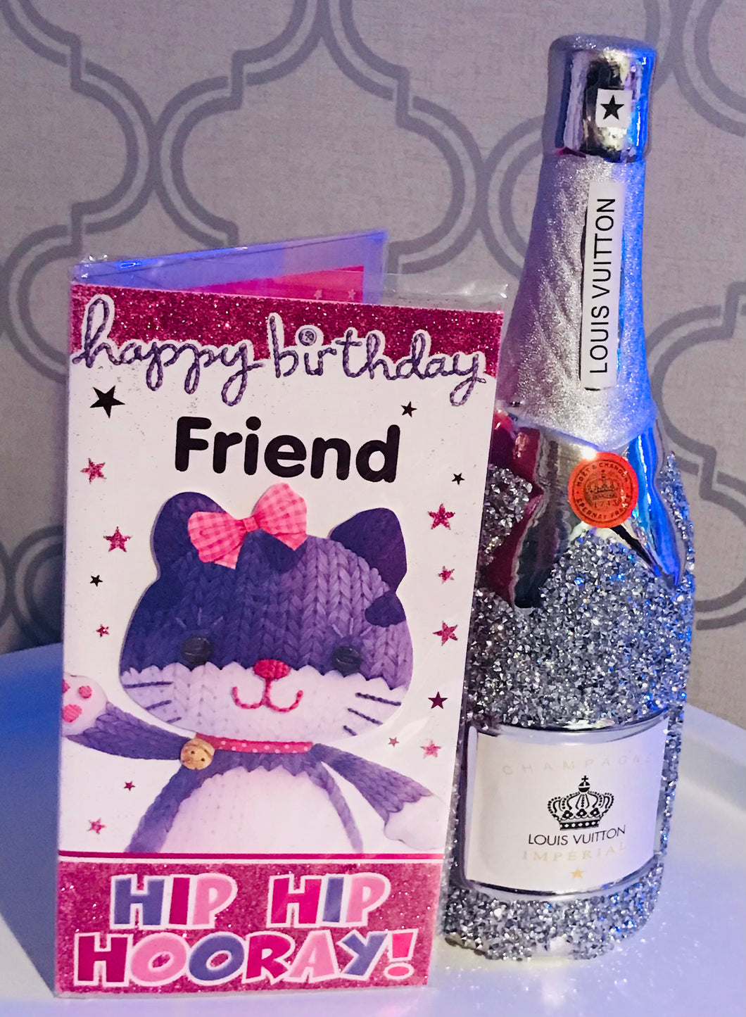 Happy Birthday Friend Cat Birthday Card
