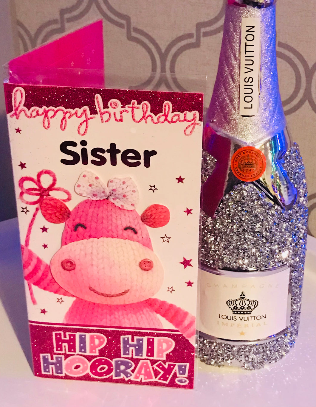 Happy Birthday Sister Hippo Birthday Card